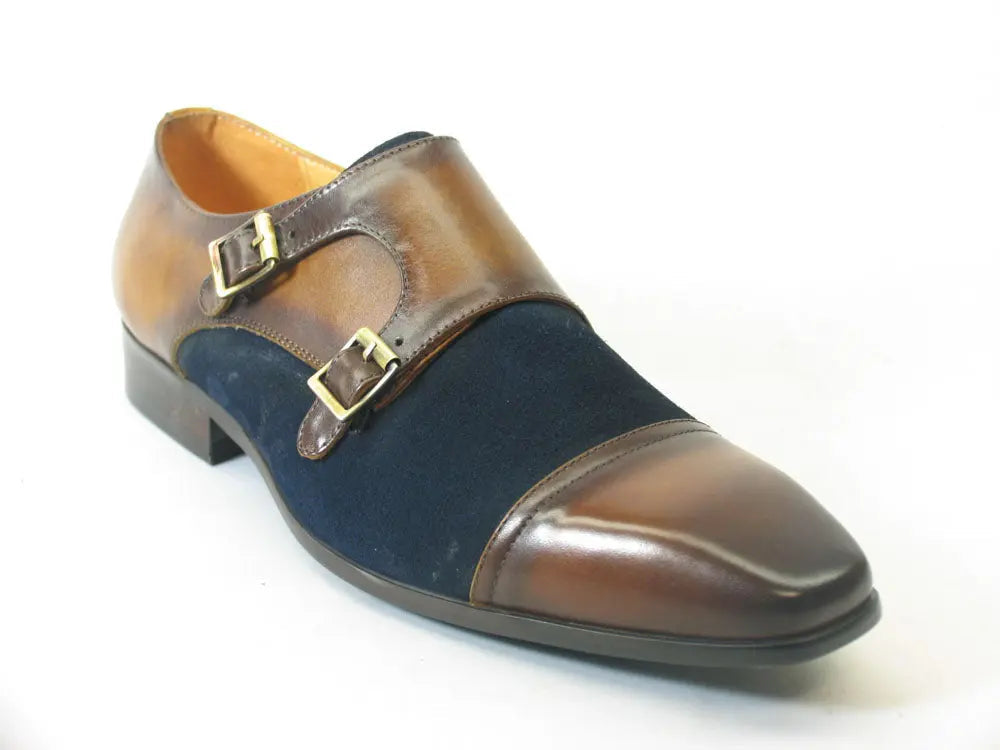 Carrucci Cap Toe Double Monk - 7.5