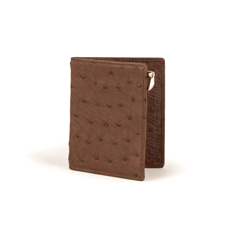 Ferrini Full Quill Ostrich Money Clip Kango - One Size