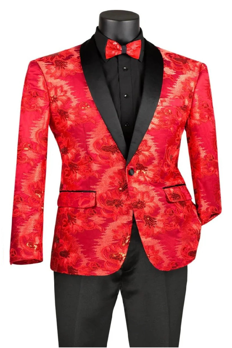 Komodo Red Tuxedo Jacket Separates - Coat Size 38