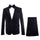 Black Mens Suit - Rossi Man Leo RM1575 with Modern Sleek Fit