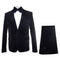 Black Men’s Suit – Rossi Man Leo RM1575 with Modern Sleek Fit