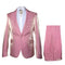 Rossi Man LEO RM1602 – Men's 3-Piece Slim Fit Suit in Pink | Modern Classic Formalwear