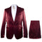 Rossi Man LEO RM1608 – Dark Red 3-Piece Slim Fit Suit for Men | Perfect for Formal & Wedding Events