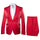 Rossi Man LEO RM1621 – Red Slim Fit 3-Piece Designer Suit for Men