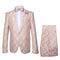 Rossi Man Leo RM1903 – Pink & Gold Designer Tuxedo for Men | Stylish Formal Wear
