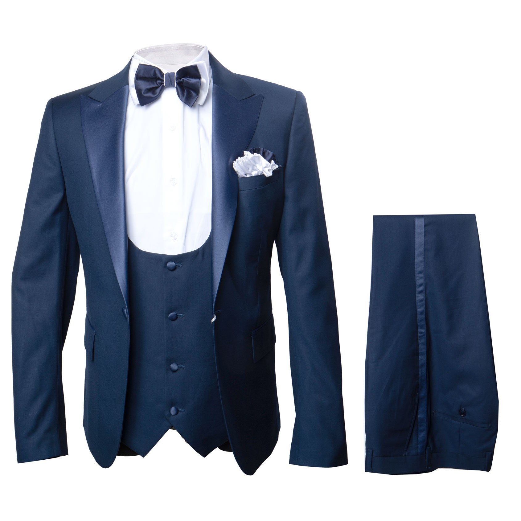 Rossi Man Leo Tuxedo RM1102 – Modern 3-Piece Formal Suit for Men | Stylish Tuxedo Set - XS
