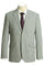 "Grey Pinstripe Slim Fit Two Button Men's Cotton Summer Suit"