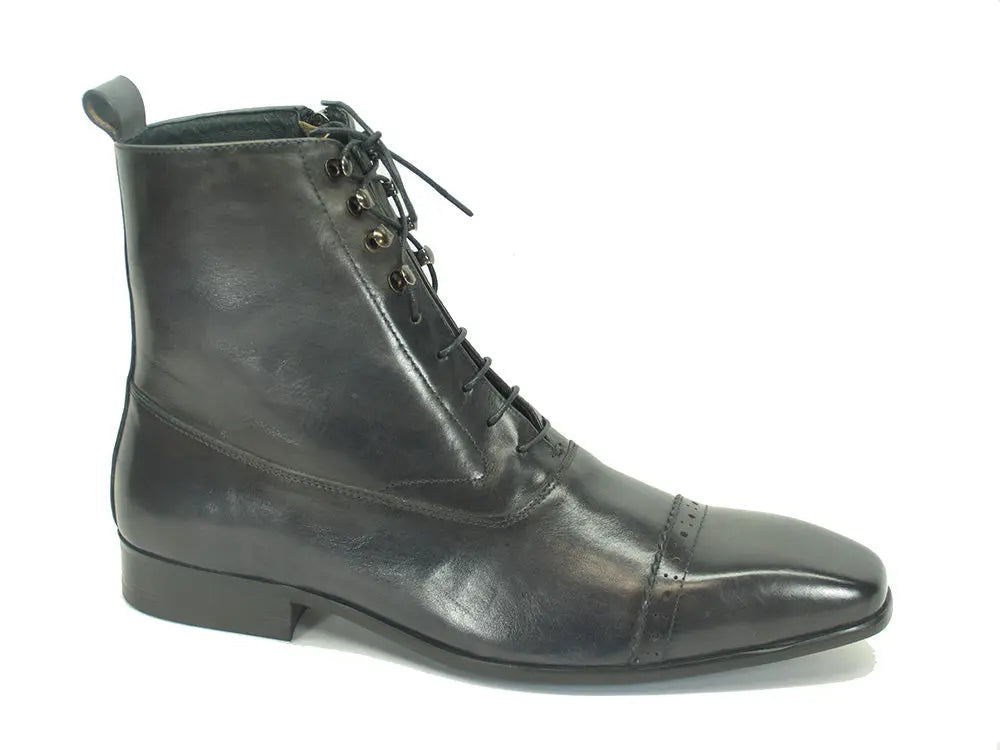 Carrucci Lace-up Zip Boots - 7