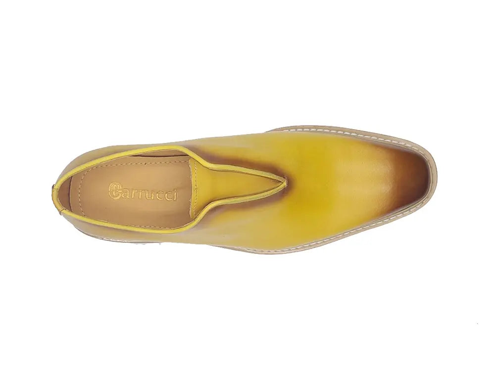 Carrucci Laceless Loafer with Contrast color lightweight sole - 8.5