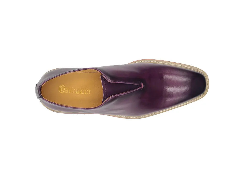 Carrucci Laceless Loafer with Contrast color lightweight sole - 8.5