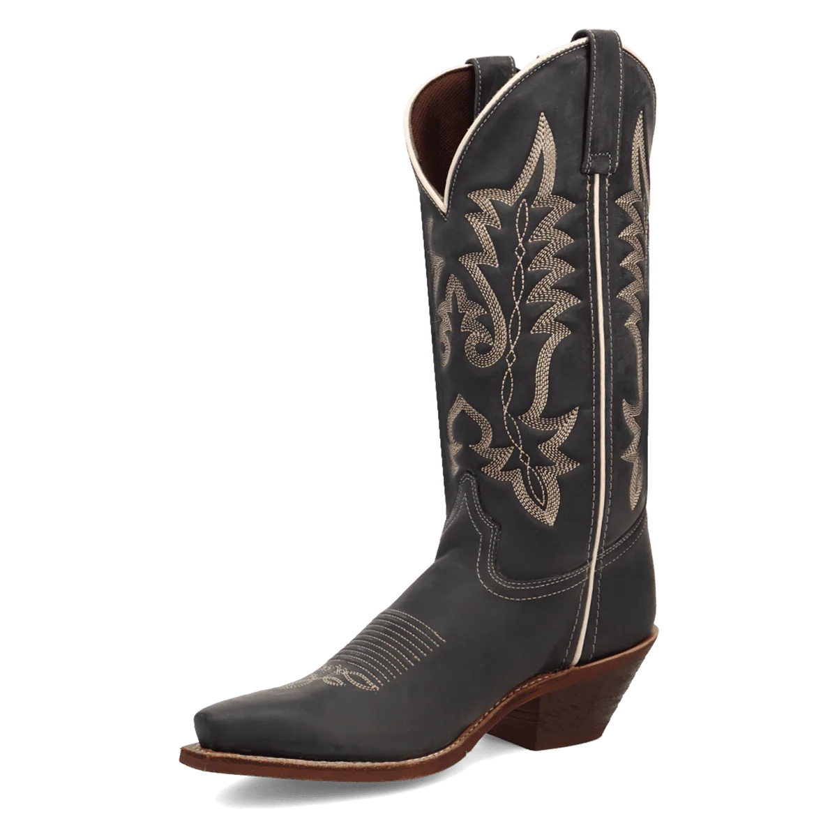 Laredo Carly Navy Leather Women Boots - 6M