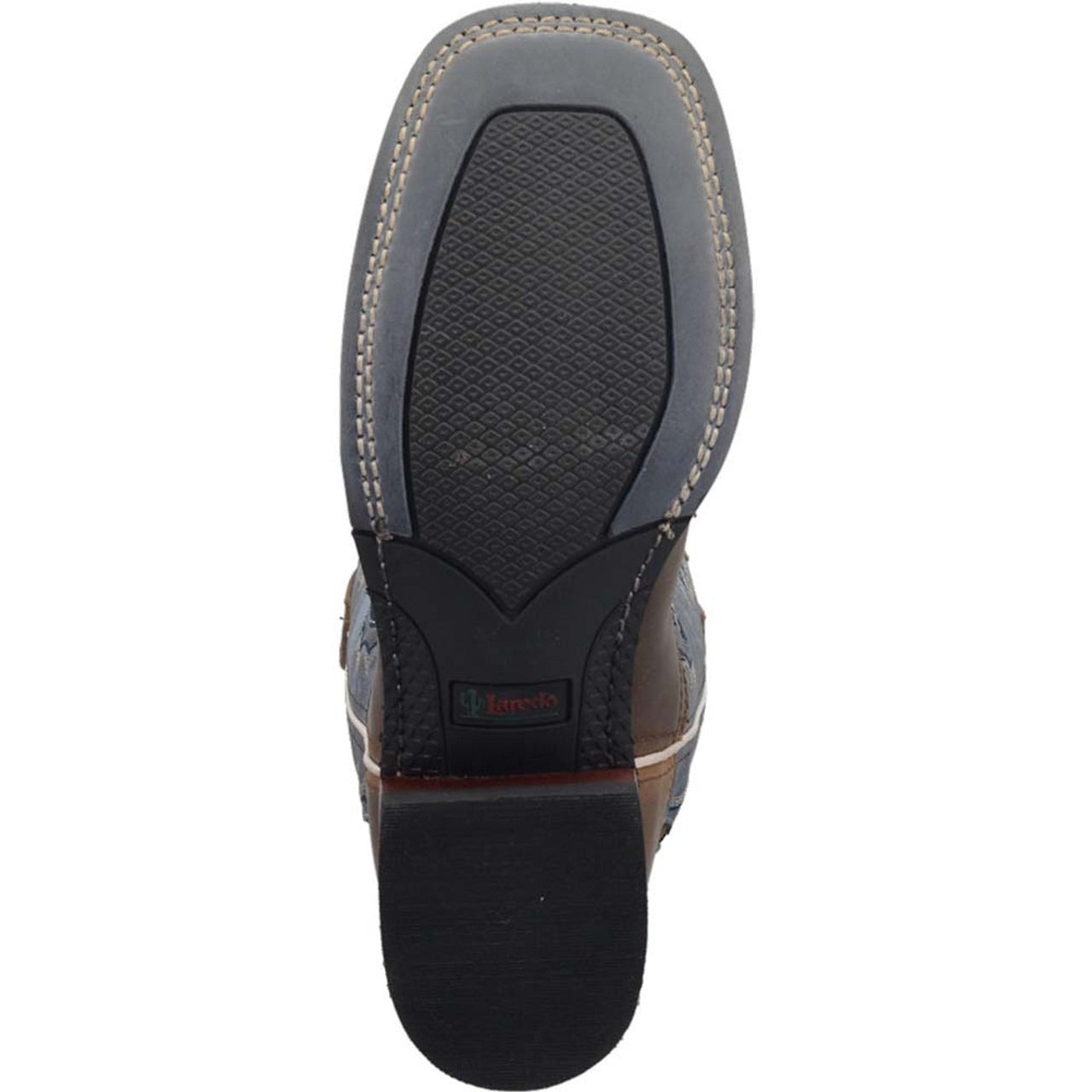 Laredo Isla Tan & Blue Genuine Men's Leather Western Boots - 6M