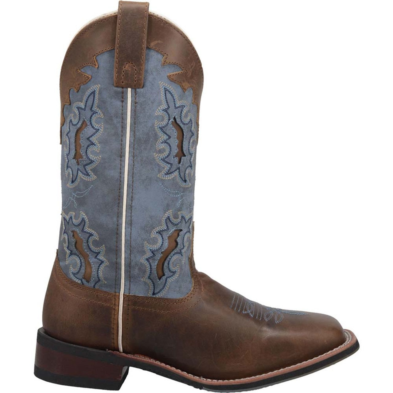 Laredo Isla Tan & Blue Genuine Men's Leather Western Boots - 6M