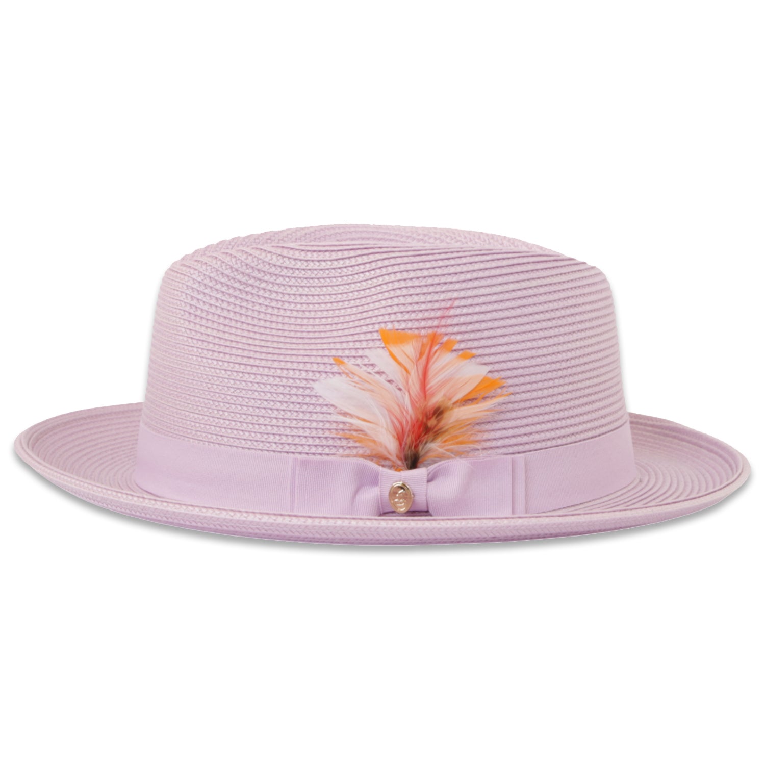 Tapa Crushable Straw Hat Fedora in Lavender - Small