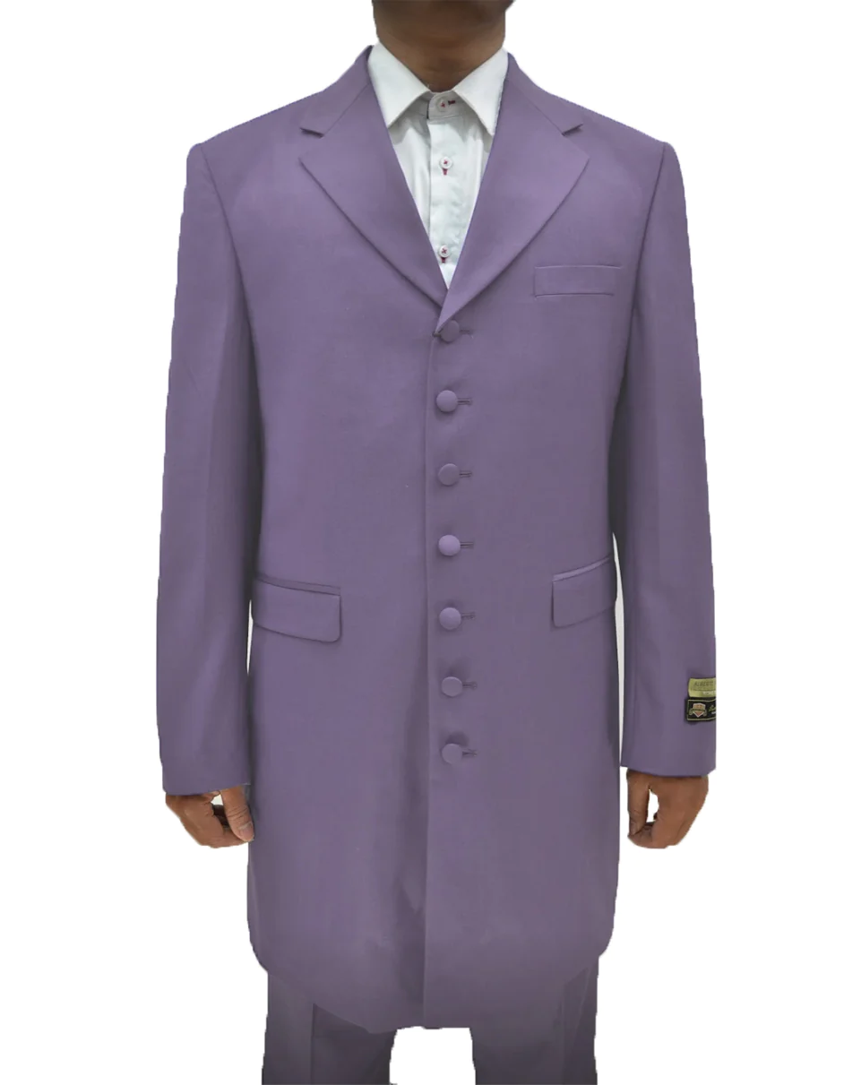 Best Mens Classic Vested Zoot Suit in Lavender - For Men  Fashion Perfect For Wedding or Prom or Business  or Church