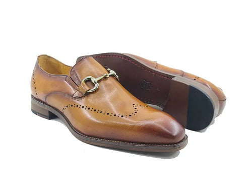 Carrucci Leather Sole Horsebit Loafer