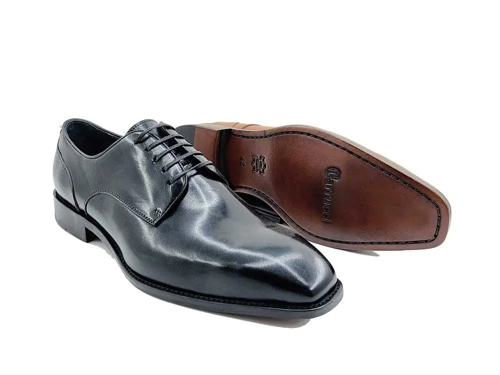 Carrucci Leather Sole Plain Toe Burnished Blucher - 8.5