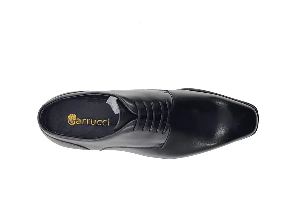 Carrucci Leather Sole Plain Toe Burnished Blucher - 8.5