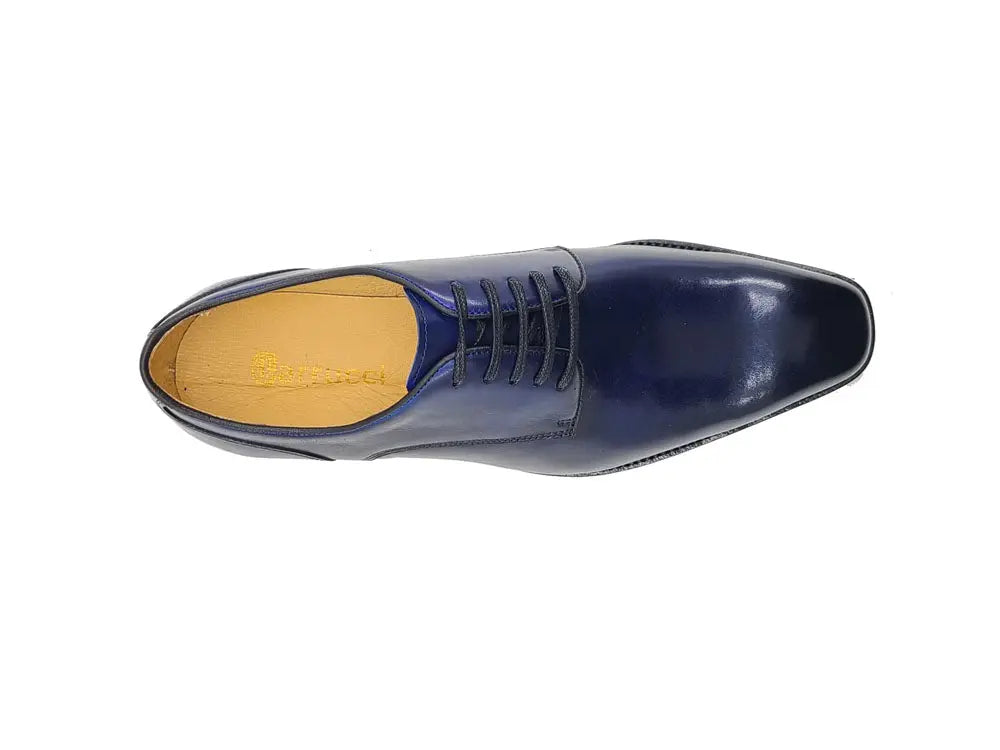 Carrucci Leather Sole Plain Toe Burnished Blucher - 8.5
