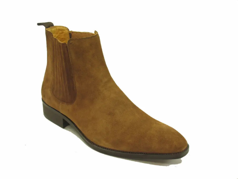 Carrucci Leather Suede Chelsea Boots - 7