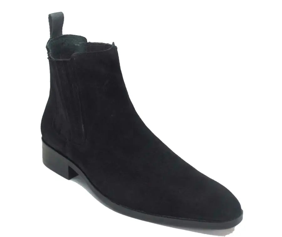 Leather Suede Chelsea Boots - 7