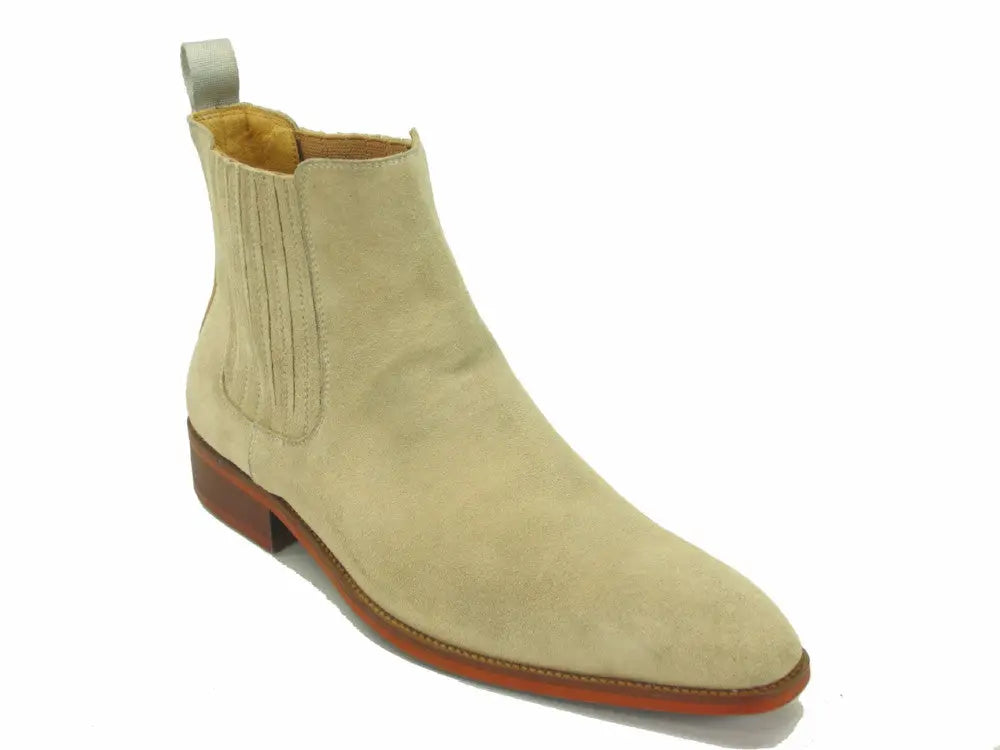 Leather Suede Chelsea Boots - 7