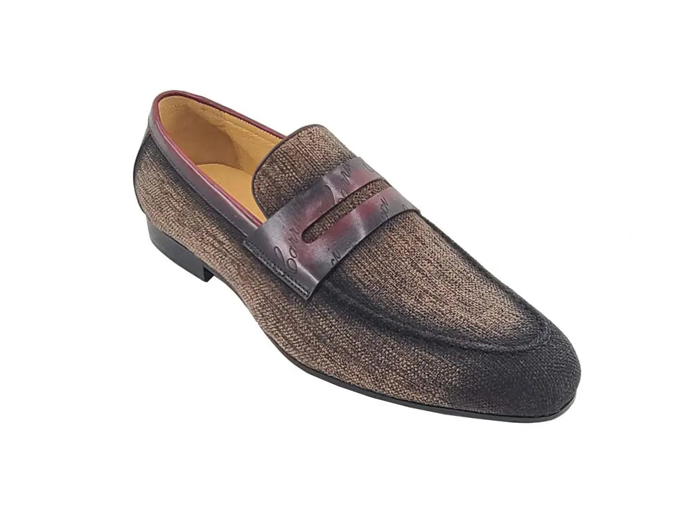 Carrucci Life Style Penny Loafer W Leather Trim - 7.5