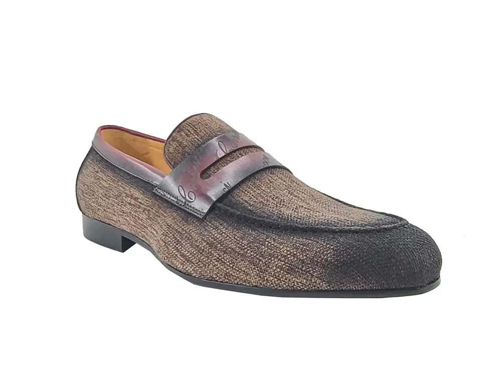 Life Style Penny Loafer W Leather Trim - 7.5