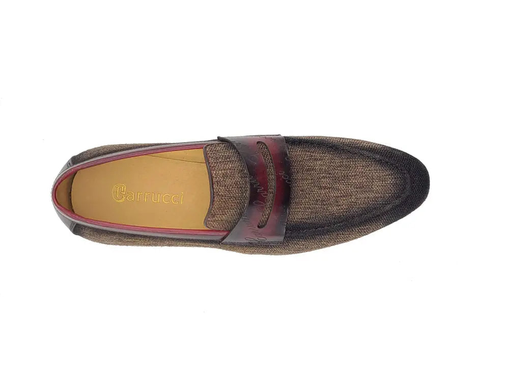 Life Style Penny Loafer W Leather Trim - 7.5