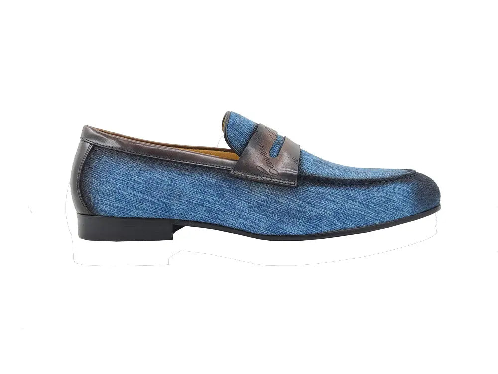Carrucci Life Style Penny Loafer W Leather Trim - 7.5