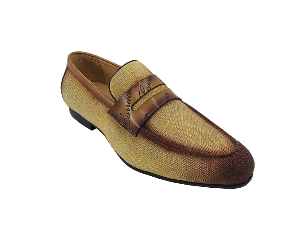 Carrucci Life Style Penny Loafer W Leather Trim - 7.5