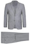 Cheap priced Suit - Mens Extra Long Basic Two Button Light Grey Suit