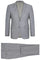 Cheap priced Suit - Mens Two Button Slim Fit Hack Pocket Light Grey Suit