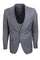 Cheap priced Suit - Men's Vested One Button Peak Lapel Stacy Adams Light Grey Suit
