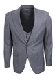 Cheap priced Suit - Men's Vested One Button Peak Lapel Stacy Adams Light Grey Suit