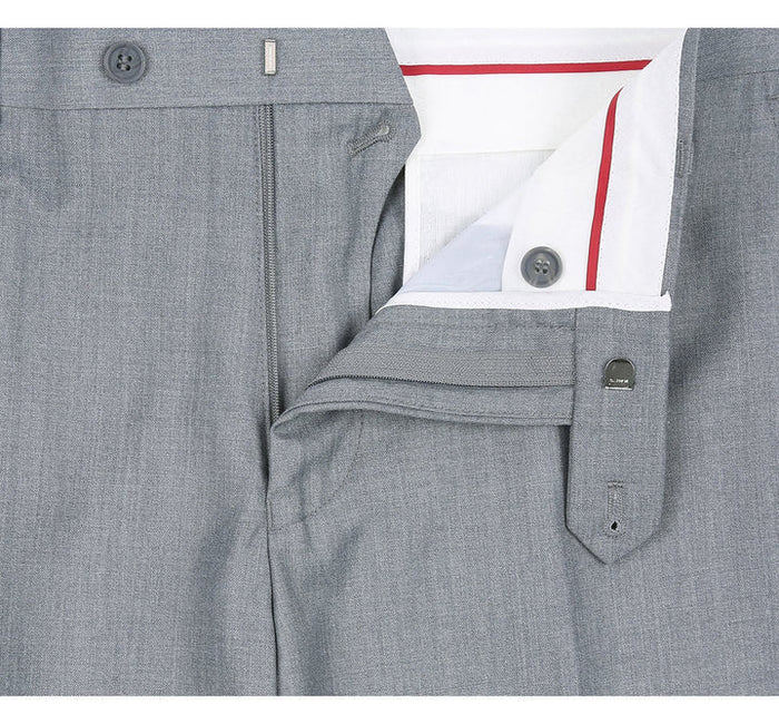 Cheap priced Suit - Mens Two Button Slim Fit Hack Pocket Light Grey Suit