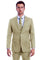 Cheap Priced Suit - Men's Two Button Modern Fit Linen Look Summer Light Beige Suit
