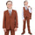 Exclusive Stacy Adams 5pc Boys Suit Slim-Fit, Light Brown