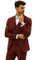  Light Burgundy Summer Fabric Suit