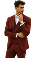  Light Burgundy Summer Fabric Suit