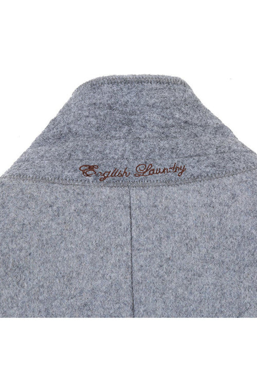 Light Gray Fall/Winter Essential Slim Fit Overcoat Wool Blend