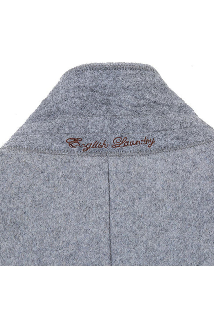 Light Gray Fall/Winter Essential Slim Fit Overcoat Wool Blend