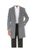 Light Gray Fall/Winter Essential Slim Fit Overcoat Wool Blend