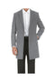 Light Gray Fall/Winter Essential Slim Fit Overcoat Wool Blend