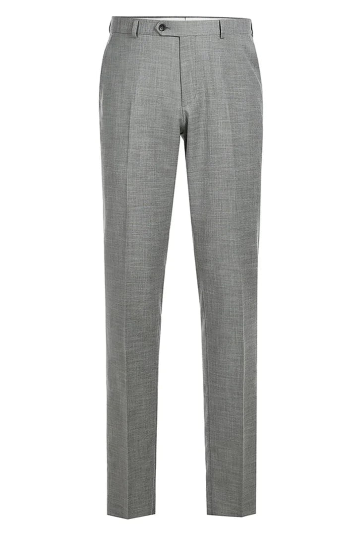 Cheap Suit - Mens Two Button Slim Fit Two Piece Hack Pocket Light Grey Suit