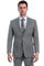 Cheap Priced Suit - Men's Two Button Modern Fit Linen Look Summer Light Grey Suit