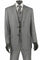 Cheap Priced Suit - Mens Classic Fit 2 Button Vested  Light Grey Suit