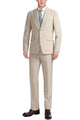 Cheap Priced Suit - Mens Basic Two Button Slim Fit Light Tan Beige Suit With Optional Vest