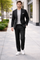Linen Wedding Suit - Summer Fabric 2 Button Modern Fit No Pleated Pants Jacket + Pants in Color