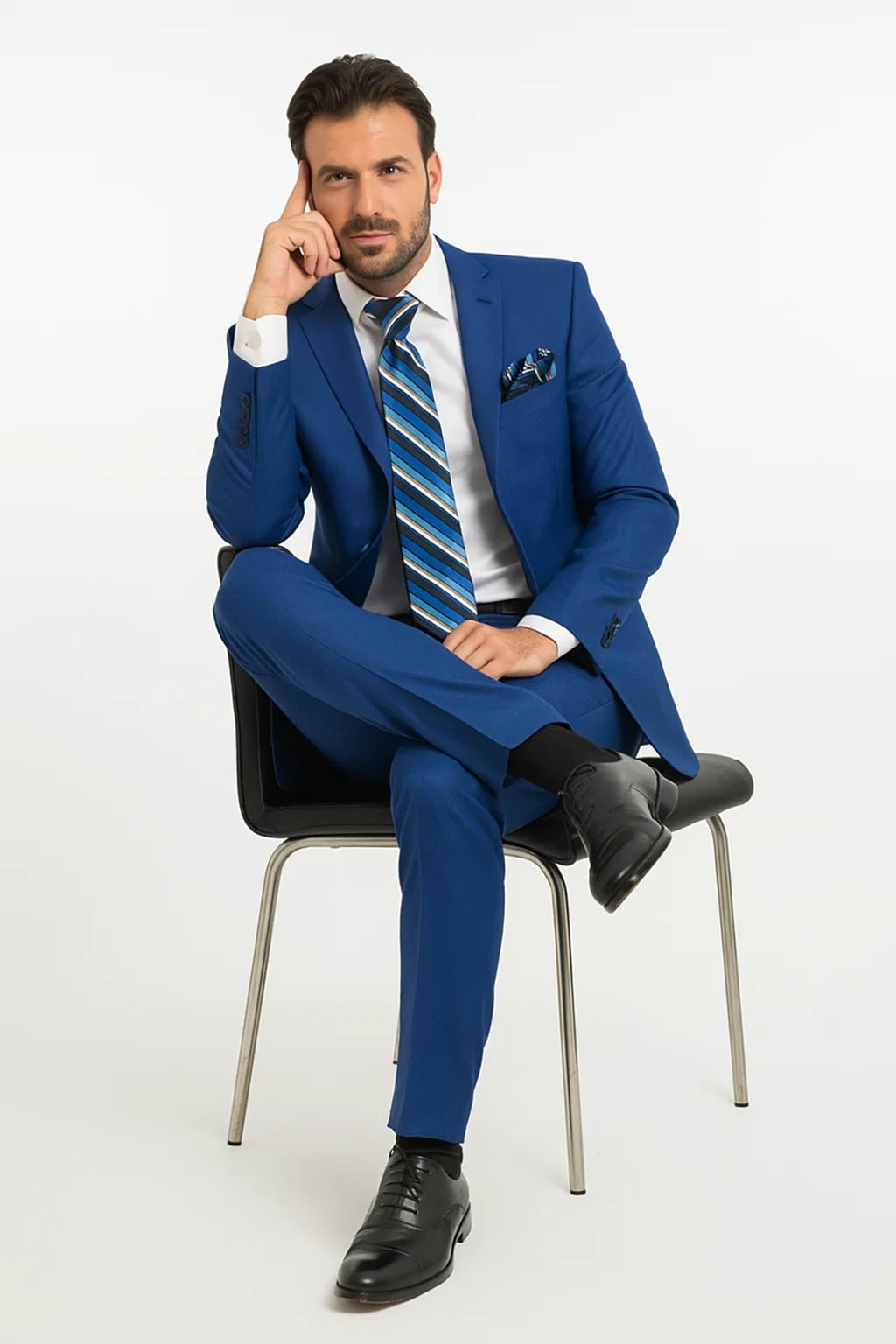 Mens Big and Tall Linen Suits - Indigo ~ Cobalt Blue ~ Teal New Blue Summer Fabric Suit - 38 Short Jacket+32 Waist Adjustable 28to34)(Height: 5’4”to5’7”)(Neck 15-16.5)S-M)ggg
